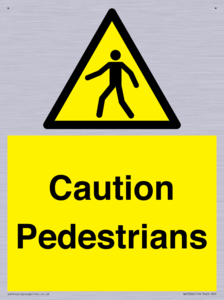 Caution Pedestrians